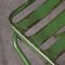 Sillas plegables francesas de metal verde, años 60. Juego de 6, Imagen 2