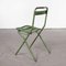 Sedie pieghevoli in metallo verde, Francia, anni '60, set di 6, Immagine 7