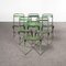 French Green Metal Folding Chairs, 1960s, Set of 6, Image 6