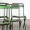 Sedie pieghevoli in metallo verde, Francia, anni '60, set di 6, Immagine 5