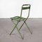 French Green Metal Folding Chairs, 1960s, Set of 8 6