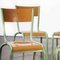 French Mullca Overpainted Stacking Dining Chairs, 1950s, Set of 4 4