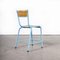 Mullca High Laboratory Blue Stacking Dining Chairs, 1950s, Set of 14 13