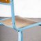 Mullca High Laboratory Blue Stacking Dining Chairs, 1950s, Set of 14 11