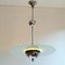 Chrome and Glass Pendant Lamp by Willem Hendrik Gispen, 1930s 4