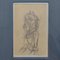 Cubist Style Female Studies of Life Drawings, Early 20th Century, Set of 2 4