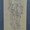 Cubist Style Female Studies of Life Drawings, Early 20th Century, Set of 2 2