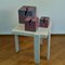 Abstract Ceramic Cube Sculptures, Set of 3 6