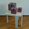 Abstract Ceramic Cube Sculptures, Set of 3, Image 6