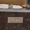 Abstract Brutalist Bronze Sculpture on Tall Black Marble Plinth, 1980s 14