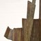 Abstract Brutalist Bronze Sculpture on Tall Black Marble Plinth, 1980s 13