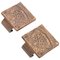 Square Bronze Push and Pull Door Handles, Set of 2 1