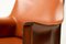 Cognac Leather Cassina Cab Armchair by Mario Bellini 5