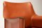 Cognac Leather Cassina Cab Armchair by Mario Bellini, Image 3