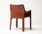 Cognac Leather Cassina Cab Armchair by Mario Bellini, Image 6