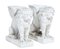 Early 20th Century Stone Garden Lion Pedestals, Set of Nan 10