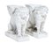 Early 20th Century Stone Garden Lion Pedestals, Set of Nan, Image 10
