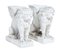 Early 20th Century Stone Garden Lion Pedestals, Set of Nan 11