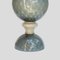 Geblasene graue Murano Glas Tischlampen, 2er Set 4