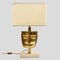 Vintage Face Sculpture Table Lamps in Brass, Set of 2 2