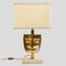 Vintage Face Sculpture Table Lamps in Brass, Set of 2, Image 2