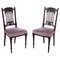 Chaises d'Appoint Victoriennes Antiques en Acajou Sculpté, Set de 2 1