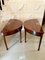 George III Inlaid Mahogany Demi-Lune Console Tables, Set of 2, Image 5