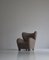 Scandinavian Boucle Easy Chair by Flemming Lassen, 1940s, Dermark, Image 3