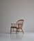 Scandinavian Windsor Chair in Patinated Ash and White Boucle 5