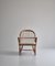 Scandinavian Windsor Chair in Patinated Ash and White Boucle 6