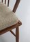 Scandinavian Windsor Chair in Patinated Ash and White Boucle, Image 11