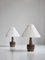 Stoneware Table Lamps by Nils Thorsson for Royal Copenhagen with Le Klint Shades, Set of 2 2