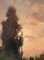 Giovanni Colmo, Paysage au Coucher de Soleil avec Personnages à l'Horizon, Huile sur Toile, 1890 4