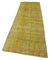 Yellow Overdyed Runner Rug 3