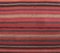 Striped Vintage Turkish Handmade Wool Rug 5