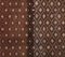 Alfombra de pasillo turca vintage Kilim marrón de colores, Imagen 6