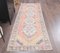 Orange Vintage Turkish Runner Rug 1