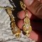 Orecchini pendenti in oro giallo 18 carati, XX secolo, set di 2, Immagine 3