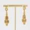20th Century Enamel 18 Karat Yellow Gold Dangle Earrings, Set of 2, Image 5