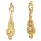 20th Century Enamel 18 Karat Yellow Gold Dangle Earrings, Set of 2, Image 4
