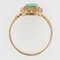 French 19th Century Natural Pearl Emerald 18 Karat Yellow Gold Ring, Image 11