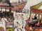 Fun Fair on the Harbour Wall, Contemporary Figurative Oil Painting 5