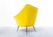 Mid-Century Italian Yellow Fabric Armchairs, 1960s, Set of 2 6