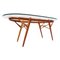 Mid-Century Italian Walnut & Brass Dining Table by Ico Parisi, 1950s 1