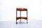 Mid-Century Modular Italian Trolley Side Table in Teak and Rattan, 1960s 8