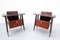 Mid-Century Italian Nightstands in Wood and Glass, 1950s, Set of 2, Image 2