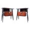 Mid-Century Italian Nightstands in Wood and Glass, 1950s, Set of 2, Image 1