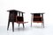 Mid-Century Italian Nightstands in Wood and Glass, 1950s, Set of 2, Image 3