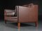 Dänisches Vintage 2-Sitzer Sofa aus cognacfarbenem Leder 3