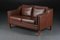 Dänisches Vintage 2-Sitzer Sofa aus cognacfarbenem Leder 1